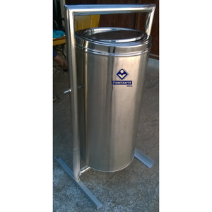 Contenedor de Basura Doble Cilíndrico de Acero Inoxidable 2026, Cubo de Reciclaje Independiente para Interiores y Exteriores, Diseño Moderno y de Lujo - Product Image 4