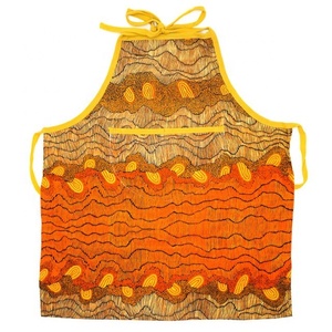 Sur demande sans manches Chef 55x68cm tablier coton lin fleur imprimé cuisine slip chasuble femmes maison cuisine cuisson taille bavoir - Product Image 4