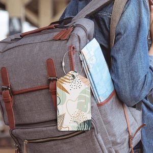 Nouveautés durables : Étiquette de bagage en cuir de haute qualité, personnalisable en couleur et en forme, idéale pour les voyages - Product Image 3