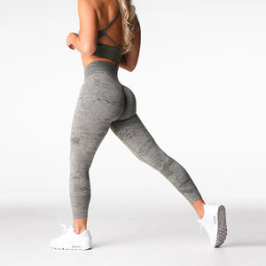 High Waist Seamless Yoga Leggings Scrunch Butt Lift Workout Pants Breathable <b>Full</b> Length Fitness Trousers - Product Image 2