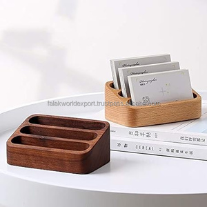 Hotel Business Card Holder <b>Desktop</b> Place Clip Label <b>Stand</b> with Tag for Wedding and Party Decoration Wooden Boxes - Product Image 6