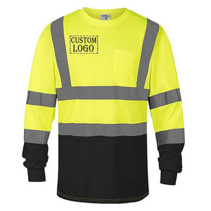Vêtements de travail haute visibilité personnalisés avec logo, vêtements de sécurité réfléchissants, t-shirt polo de sécurité respirant pour les travailleurs - Product Image 3