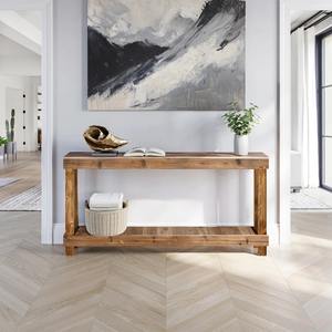 Escritorio Minimalista de Madera para Pasillo, Construcción Robusta de Madera, Pieza Decorativa para Sala de Estar, Decoración Tradicional para el Hogar - Product Image 5