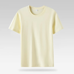 Camiseta Básica para Mujer, Diseño Personalizado, Color Liso, Ropa Deportiva, Transpirable, Formal, Informal, Cuello Redondo, 100% Algodón - Product Image 6