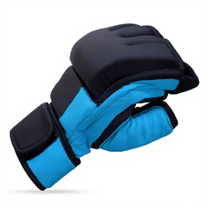 Gants de boxe MMA professionnels en cuir avec doublure intérieure épaissie pour fermeture – Légers, respirants, séchage rapide, unisexe - Product Image 1