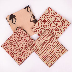 ผ้าพันคอพิมพ์ลาย Bagru ผ้าฝ้ายธรรมชาติ ชุดผ้าพันคอหรูหรา สไตล์อินเดีย โบโฮ ผ้าพันคอคล้องคอ ผ้าพันผมวินเทจ - Product Image 2