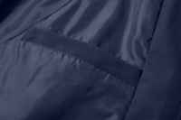 Veste décontractée d'hiver pour homme grande taille, col en V, en satin brodé personnalisé, respirante et écologique, avec boutons recouverts, vente en gros