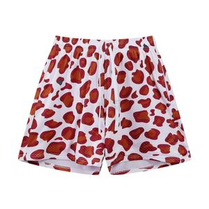 Short de sport d'été en maille dégradée rose avec impression par sublimation, respirant en polyester, au-dessus du genou, pour le basketball et le streetwear - Product Image 5