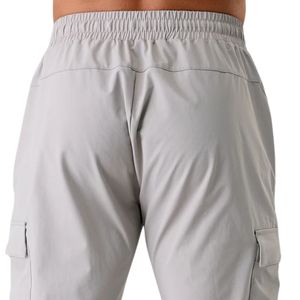 Men's <b>Light</b> Gray Cargo Jogger Pants Stretch Athletic <b>Trousers</b> Multi Pocket Casual Workout Gym Activewear Wear - Product Image 4
