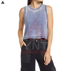 เสื้อครอปท็อปผู้หญิงคุณภาพสูง ระบายอากาศได้ดี รับผลิตตามแบบ เสื้อครอปท็อปสำหรับผู้หญิง ขายส่ง เสื้อทรงหลวม เสื้อกล้ามผู้หญิง - Product Image 4