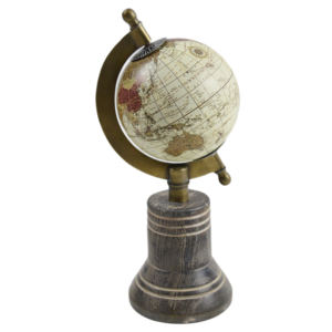 Globo Terráqueo Estándar para Interiores, Diseño con Acabado Rústico, Globo con Mapa del Mundo de Diseño, Globo Decorativo para Oficina - Product Image 5