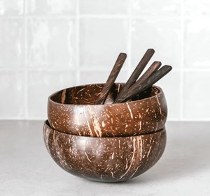Eco Friendly Coconut Bowl Handmade Premium Quality Natural Durable Polished Reusable <b>Kitchen</b> Dining Serving Product - Product Image 5