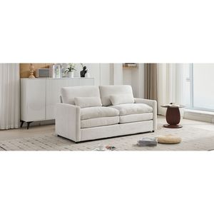 Divano a Due Posti Imbottito da 173 cm, Oversize e Confortevole, con Doppio Cuscino Morbido, per Soggiorno - Product Image 6