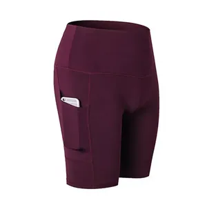 กางเกงขาสั้นสั่งทำขายส่งสำหรับผู้หญิง เอวสูง สำหรับออกกำลังกาย โยคะ ปั่นจักรยาน วิ่ง ผ้าฝ้าย ชุดกีฬาโยคะ - Product Image 3