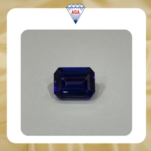 Tanzanite bleue naturelle taille octogonale 10,91 carats certifiée GSI, pierre précieuse de tanzanite brute chauffée, qualité AAAA, gemme bleue de qualité supérieure de Tanzanie - Product Image 2