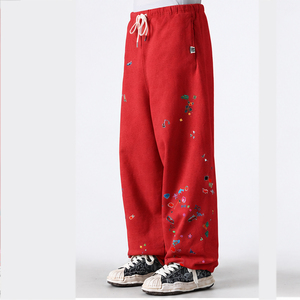 Personalized DTG Wide Leg <b>Sweat</b> <b>Pants</b> Polyester Cotton Casual Loose Fit Jogger Trousers Custom Print Street Wear Style for <b>Women</b> - Product Image 3