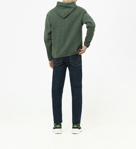 Sweat-shirts à capuche en molleton épais pour hommes, imprimés sur mesure, avec motif brodé, motif uni, 100 % coton biologique, écologiques, avec poche - Product Image 4