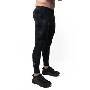 Pantalones de Compresión, Pantalones de Yoga Ajustados Sin Costuras para Hombre, Leggings Deportivos de Compresión para Correr, Pantalones Ajustados con Patrón Sólido - Product Image 1