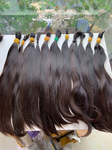 Prix de gros cheveux bruts 100% cheveux humains vietnamiens non traités 1 paquet 100 grammes Couleurs claires Super Double dessiné 60 cm - Product Image 3