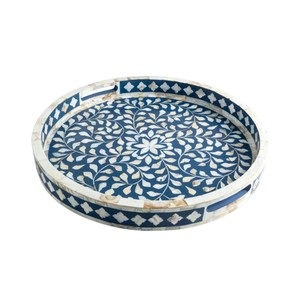 Plateau de service de luxe en nacre, fait main, incrusté de coquillages, plateau décoratif pour la maison, l'hôtel, le restaurant, pour le service et les cadeaux - Product Image 1
