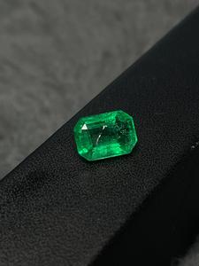 Esmeralda Natural de Zambia, Octágono, AAA, Verde Intenso, para Joyería - Product Image 1