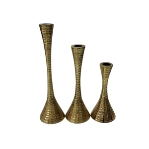 Porte-bougie élégant en or antique sur socle en marbre pour la décoration de Noël, porte-bougie décoratif de haute qualité, nouveau style - Product Image 5