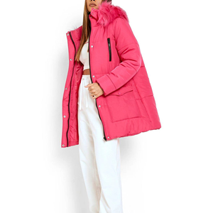 Veste longue matelassée pour femme, design personnalisé, haute qualité, couleur unie, grandes tailles, création de votre propre design, services OEM et ODM disponibles - Product Image 2