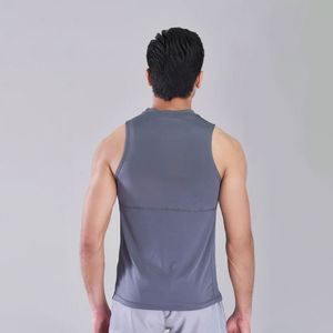 Camiseta sin Mangas para Hombre, Transpirable, de Algodón y Poliéster, Estilo Liso para Gimnasio y Entrenamiento, con Estampado Informal, Talla XL, Servicio OEM - Product Image 3
