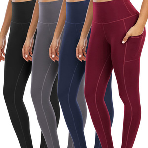 Pantalones de Yoga de Cintura Alta con Bolsillos, Leggings Deportivos con Control de Abdomen para Mujer, Elásticos en 4 Direcciones, Antibacterianos, para Gimnasio y Fitness - Product Image 6