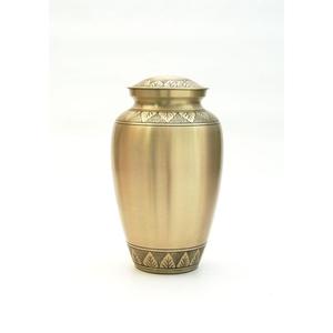 <b>Large</b> 220 Cubic Inch Capacity Brass Adult Cremation Urn 3 Black Bend Collection Simple Design Metal Urns & <b>Jars</b> For Keeping Ashe - Product Image 3