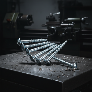 Vis à bois métrique/pouce à tête cylindrique, autotaraudeuse, à empreinte Phillips/Pozi, en acier au carbone/acier inoxydable zingué, filetage grossier pour bois - Product Image 1