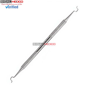 Applicateur de ligature Twirl-On 5,5 pouces à double extrémité, instrument de pose d'élastiques en acier inoxydable de qualité allemande, manuel orthodontique - Product Image 3