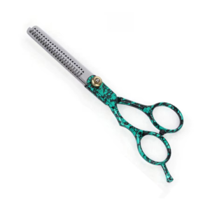Ciseaux à effiler les cheveux en acier inoxydable de qualité supérieure, lame de rasoir, ciseaux de barbier pour usage professionnel en salon - Product Image 1