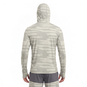 Chemise de pêche unisexe à manches longues à séchage rapide avec protection UV et masque intégré camouflage - Product Image 2