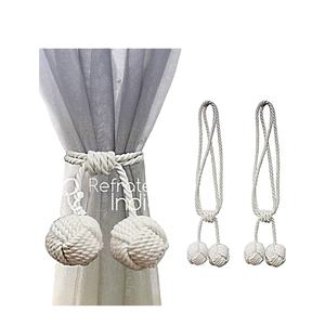 Design élégant multicolore exclusif 28 ''/boule 3.5cm cordon d'attache magnétique pour rideau en vrac exportateur indien - Product Image 1