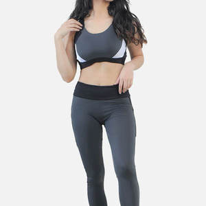 Soutien-gorge de sport pour femme, personnalisé avec logo, respirant, sans coutures, à maintien élevé, col en V, orné de cristaux, idéal pour le fitness, le yoga, l'entraînement et la course à pied - Product Image 2