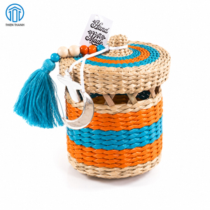 New Arrival Natural Seagrass Gergean <b>Box</b> Ramadan Gift <b>Box</b> Handmade <b>Storage</b> Organizer Factory Wholesale Supplier - Product Image 3