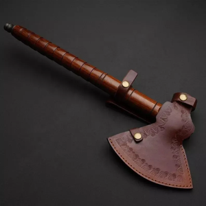 Cabeza de martillo de acero de alto carbono de alta calidad al por mayor con mango de madera de palisandro y revestimiento de cuero y agarre de cuero - Product Image 6