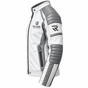 Chaqueta de Motociclista de Cuero Genuino Ecológica, Nueva Llegada, Superventas, para Hombre, con Cierre de Cremallera, Estilo Moto, Impermeable y Resistente al Viento - Product Image 3