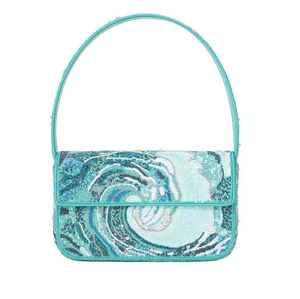 Sac à bandoulière de luxe personnalisable en argent brodé de perles, pour femme et fille, idéal pour mariage ou comme cadeau, sacs à main pour femmes - Product Image 1