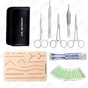 Kit de sutura para estudiantes de medicina de acero inoxidable, instrumentos de entrenamiento de Cirugía de anatomía, instrumentos médicos de alta calidad - Product Image 1