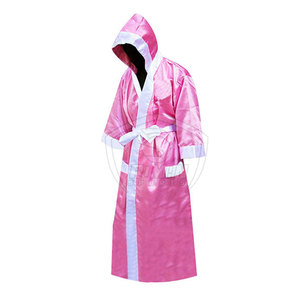 <b>Boxing</b> <b>Robe</b> with Hood Polyester Satin Material Custom MMA <b>Boxing</b> <b>Robe</b> New Style Design <b>Boxing</b> <b>Robe</b> - Product Image 3