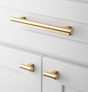 Poignées de meubles rondes en laiton, style moderne et luxueux, pour armoire, porte de placard, tiroir rétro, poignée longue - Product Image 5