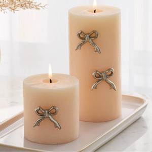 Elegant Crystal Candle Pins Set With Pearl And Floral Designs For Wedding Table Decorations - Product Image 2
