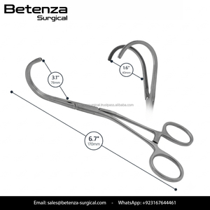 Pinza Quirúrgica Multiusos DeBakey Atraumática de 6.75″ Curvada hacia Abajo, Pinza Vascular de Acero Inoxidable para Cirugía Cardiovascular - Product Image 3
