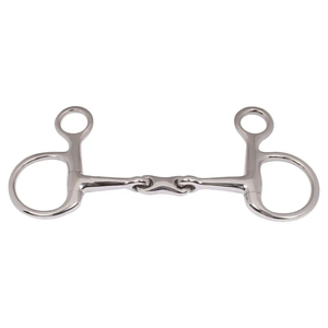 Bocado de caballo de acero inoxidable de alta calidad, cómodo, de doble articulación y anillo suelto - Industria Murid - Product Image 1