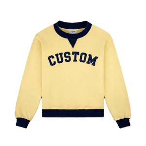 Sweat-shirt en molleton oversize à blocs de couleur, col rond, épaules tombantes, manches longues, design asymétrique pour femme, style automne - Product Image 6