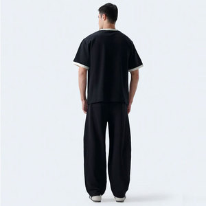 210 Gsm Oversize Regular Fit 100% Cotton O-Neck Solid Color Breathable Quick Dry Low-Price Wholesale Baggy Tee Sale - Product Image 4