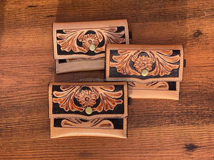 กระเป๋าใส่เหรียญงานแกะสลักด้วยมือมีสไตล์ใช้งานได้หลากหลายกระเป๋าสตางค์หนังสไตล์ตะวันตกมาใหม่สำหรับทุกเพศ - Product Image 4