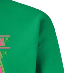 Sudadera Verde AKA con Cuello Redondo, Manga Larga, Puños Acanalados, Estampado Gráfico, Informal, para Mujer, Uso Diario, Cómoda, Modelo 1908 - Product Image 2